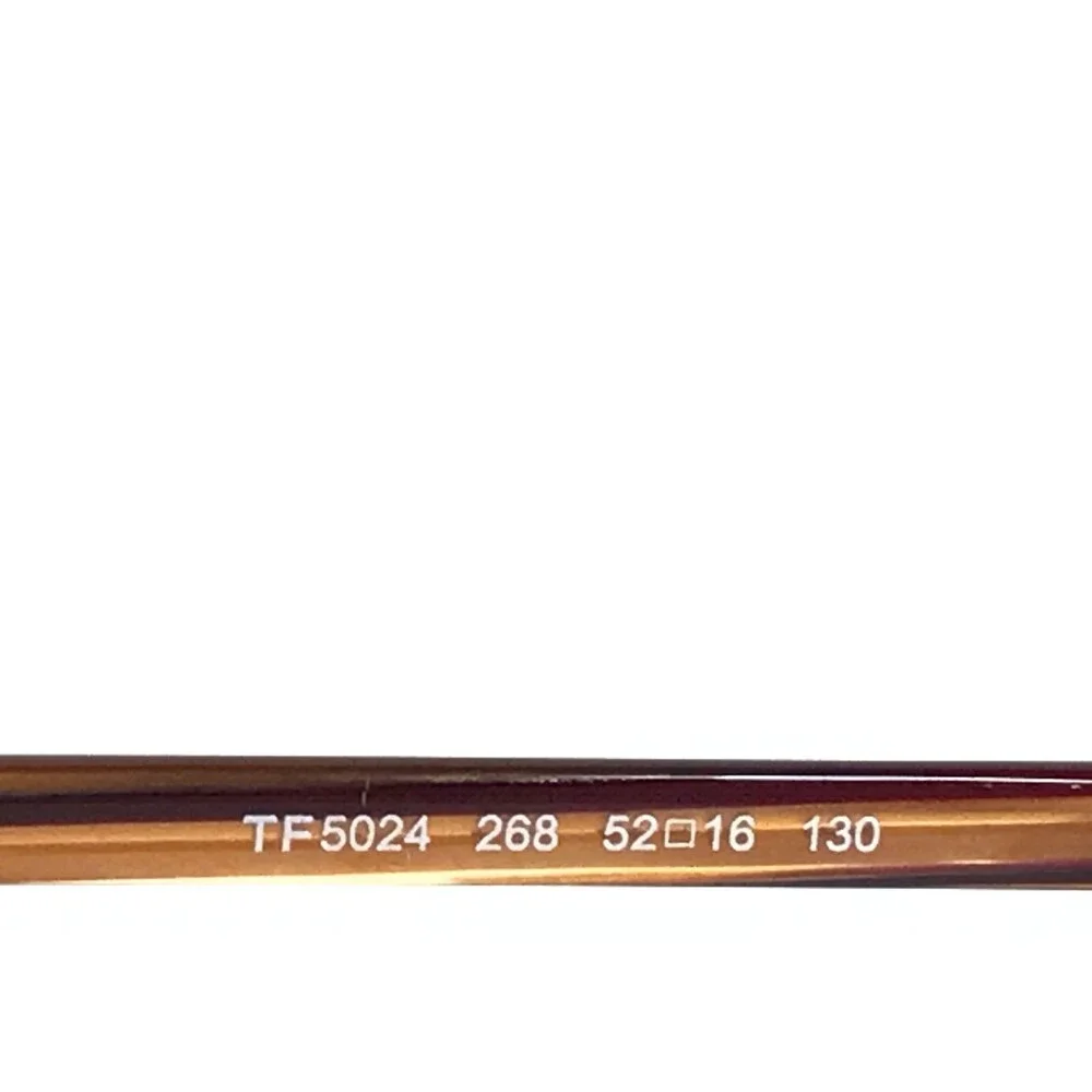 Tom Ford Eyeglasses Frames TF5024 268 Brown Rectangular Full Wire Rim 52-16-130